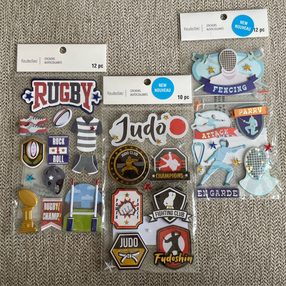 NWT Sports Scrapbook Stickers